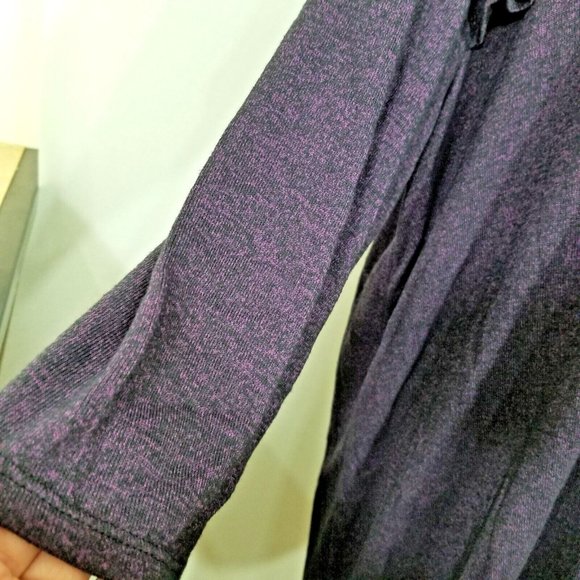 Ava Viv Womens Tunic Top Purple Long Sleeve Ruffle Sleeve Blouse Plus Size 2X - Picture 6 of 9